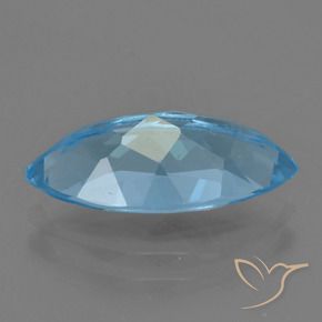 Topaze Bleu Suisse naturelle Marquise, 4.06 ct, VS