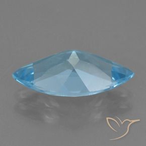 Topaze Bleu Suisse naturelle Marquise, 3.53 ct, VS