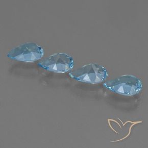 Shop natural 2.96ct Bleu Suisse Topaze gems, En forme de poire, from Brésil at GemSelect. In stock, global shipping!