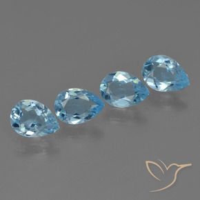 Shop natural 2.78ct Bleu Suisse Topaze gems, En forme de poire, from Brésil at GemSelect. In stock, global shipping!