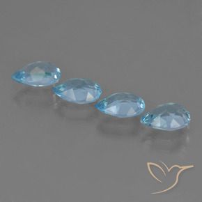 Shop natural 2.78ct Bleu Suisse Topaze gems, En forme de poire, from Brésil at GemSelect. In stock, global shipping!