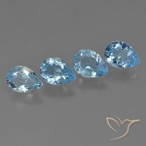 Shop natural 3.09ct Bleu ciel Topaze gems, En forme de poire, from Brésil at GemSelect. In stock, global shipping!