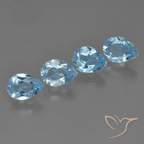 Shop natural 3.02ct Bleu ciel Topaze gems, En forme de poire, from Brésil at GemSelect. In stock, global shipping!