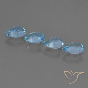 Shop natural 3.02ct Bleu ciel Topaze gems, En forme de poire, from Brésil at GemSelect. In stock, global shipping!
