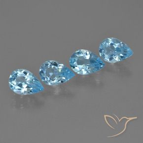Shop natural 2.64ct Bleu Suisse Topaze gems, En forme de poire, from Brésil at GemSelect. In stock, global shipping!