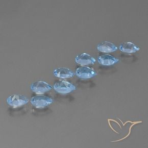 Shop natural 5.34ct Bleu ciel Topaze gems, En forme de poire, from Brésil at GemSelect. In stock, global shipping!