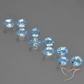 Shop natural 5.02ct Bleu ciel Topaze gems, En forme de poire, from Brésil at GemSelect. In stock, global shipping!