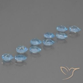 Shop natural 5.02ct Bleu ciel Topaze gems, En forme de poire, from Brésil at GemSelect. In stock, global shipping!