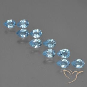 Shop natural 4.79ct Bleu ciel Topaze gems, En forme de poire, from Brésil at GemSelect. In stock, global shipping!