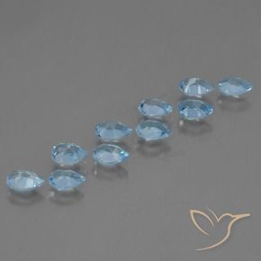 Shop natural 4.79ct Bleu ciel Topaze gems, En forme de poire, from Brésil at GemSelect. In stock, global shipping!