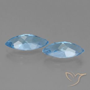 Shop natural 7.18ct Bleu Suisse Topaze gems, Marquise, from Brésil at GemSelect. In stock, global shipping!