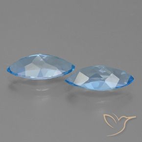 Shop natural 7.05ct Bleu Suisse Topaze gems, Marquise, from Brésil at GemSelect. In stock, global shipping!