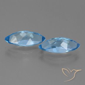 Shop natural 7.67ct Bleu Suisse Topaze gems, Marquise, from Brésil at GemSelect. In stock, global shipping!