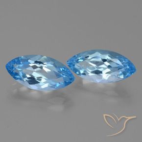 Shop natural 8.21ct Bleu Suisse Topaze gems, Marquise, from Brésil at GemSelect. In stock, global shipping!