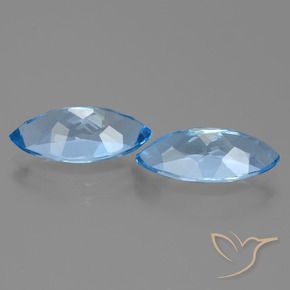 Shop natural 8.21ct Bleu Suisse Topaze gems, Marquise, from Brésil at GemSelect. In stock, global shipping!