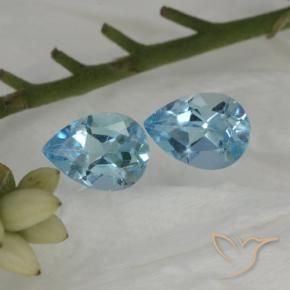 Shop natural 1.78ct Bleu ciel Topaze gems, En forme de poire, from Brésil at GemSelect. In stock, global shipping!