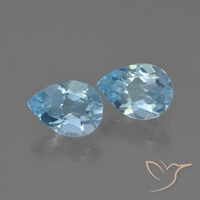 Shop natural 1.52ct Bleu ciel Topaze gems, En forme de poire, from Brésil at GemSelect. In stock, global shipping!
