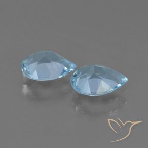 Shop natural 1.52ct Bleu ciel Topaze gems, En forme de poire, from Brésil at GemSelect. In stock, global shipping!