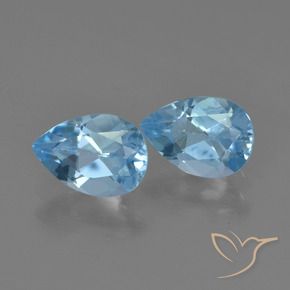 Shop natural 1.74ct Bleu ciel Topaze gems, En forme de poire, from Brésil at GemSelect. In stock, global shipping!