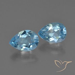 Shop natural 1.70ct Bleu Suisse Topaze gems, En forme de poire, from Brésil at GemSelect. In stock, global shipping!