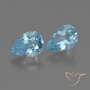 Shop natural 1.54ct Bleu ciel Topaze gems, En forme de poire, from Brésil at GemSelect. In stock, global shipping!
