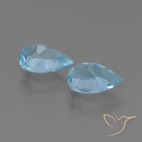 Shop natural 1.54ct Bleu ciel Topaze gems, En forme de poire, from Brésil at GemSelect. In stock, global shipping!