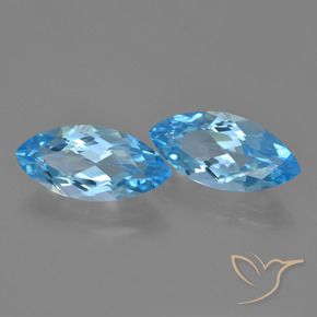 Shop natural 7.36ct Bleu Suisse Topaze gems, Marquise, from Brésil at GemSelect. In stock, global shipping!