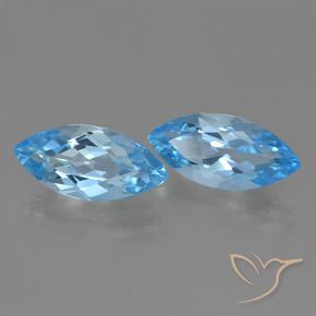 Shop natural 6.63ct Bleu Suisse Topaze gems, Marquise, from Brésil at GemSelect. In stock, global shipping!
