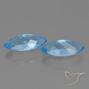Shop natural 6.63ct Bleu Suisse Topaze gems, Marquise, from Brésil at GemSelect. In stock, global shipping!