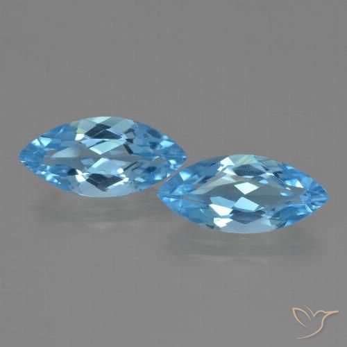 Shop natural 7.05ct Bleu Suisse Topaze gems, Marquise, from Brésil at GemSelect. In stock, global shipping!