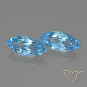 Shop natural 7.05ct Bleu Suisse Topaze gems, Marquise, from Brésil at GemSelect. In stock, global shipping!