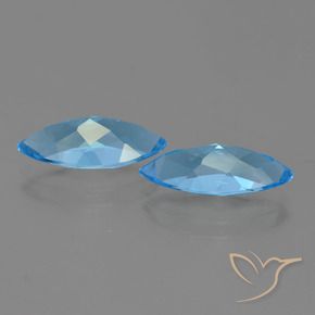 Shop natural 7.05ct Bleu Suisse Topaze gems, Marquise, from Brésil at GemSelect. In stock, global shipping!