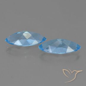 Shop natural 7.06ct Bleu Suisse Topaze gems, Marquise, from Brésil at GemSelect. In stock, global shipping!