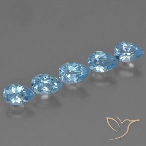 Shop natural 2.82ct Bleu ciel Topaze gems, En forme de poire, from Brésil at GemSelect. In stock, global shipping!