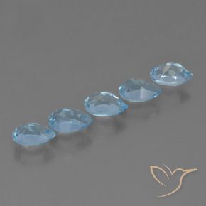 Shop natural 2.90ct Bleu ciel Topaze gems, En forme de poire, from Brésil at GemSelect. In stock, global shipping!