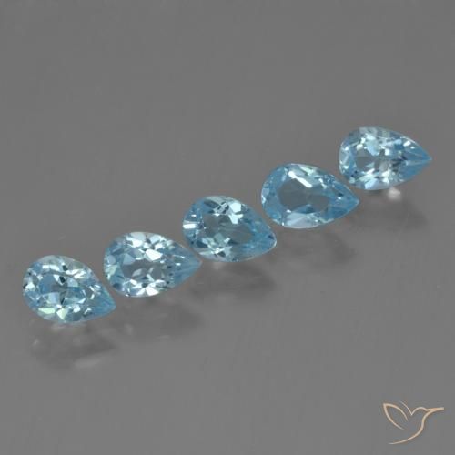 Shop natural 2.79ct Bleu Suisse Topaze gems, En forme de poire, from Brésil at GemSelect. In stock, global shipping!