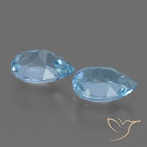 Shop natural 1.53ct Bleu ciel Topaze gems, En forme de poire, from Brésil at GemSelect. In stock, global shipping!