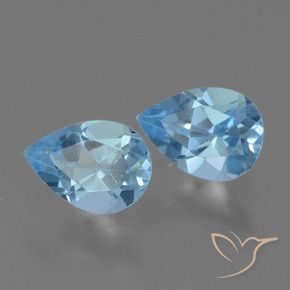 Shop natural 1.67ct Bleu Suisse Topaze gems, En forme de poire, from Brésil at GemSelect. In stock, global shipping!