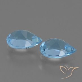Shop natural 1.58ct Bleu Suisse Topaze gems, En forme de poire, from Brésil at GemSelect. In stock, global shipping!