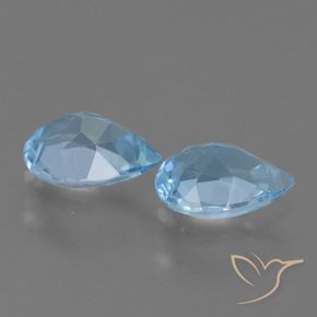 Shop natural 1.55ct Bleu ciel Topaze gems, En forme de poire, from Brésil at GemSelect. In stock, global shipping!