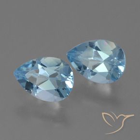 Shop natural 1.69ct Bleu ciel Topaze gems, En forme de poire, from Brésil at GemSelect. In stock, global shipping!