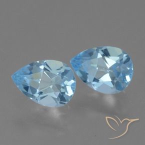 Shop natural 1.70ct Bleu ciel Topaze gems, En forme de poire, from Brésil at GemSelect. In stock, global shipping!