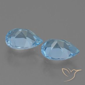 Shop natural 1.70ct Bleu ciel Topaze gems, En forme de poire, from Brésil at GemSelect. In stock, global shipping!