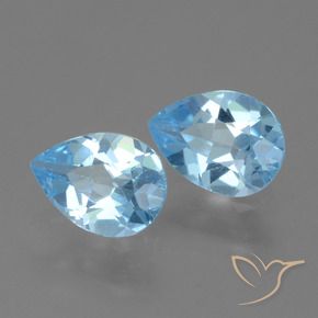 Shop natural 1.57ct Bleu ciel Topaze gems, En forme de poire, from Brésil at GemSelect. In stock, global shipping!