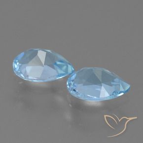 Shop natural 1.57ct Bleu ciel Topaze gems, En forme de poire, from Brésil at GemSelect. In stock, global shipping!