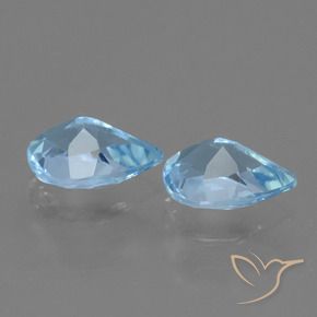 Shop natural 1.55ct Bleu ciel Topaze gems, En forme de poire, from Brésil at GemSelect. In stock, global shipping!