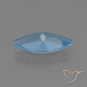 Topaze Bleu Suisse naturelle Marquise, 3.08 ct, VS