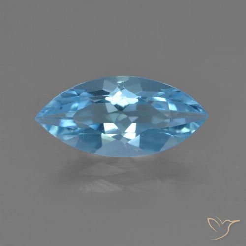 3.25ct Naturel Bleu Suisse Topaze, Marquise, VS
