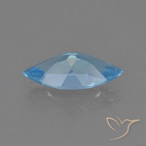 Topaze Bleu Suisse naturelle Marquise, 3.25 ct, VS