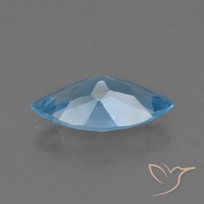 Topaze Bleu ciel naturelle Marquise, 3.56 ct, VS